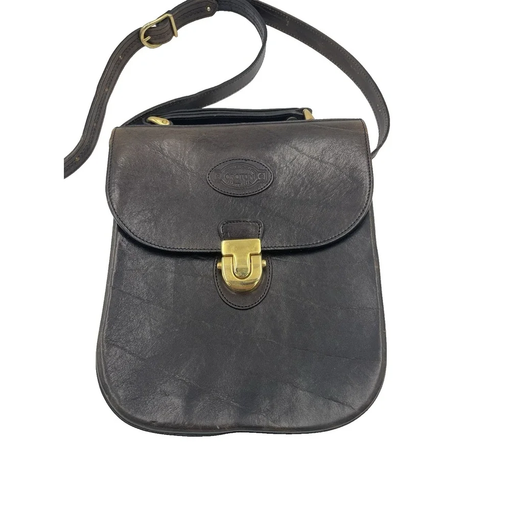 OROTON Messenger‎ Bag Crossbody Brown Leather Shoulder Hobo Logo Purse Handbag